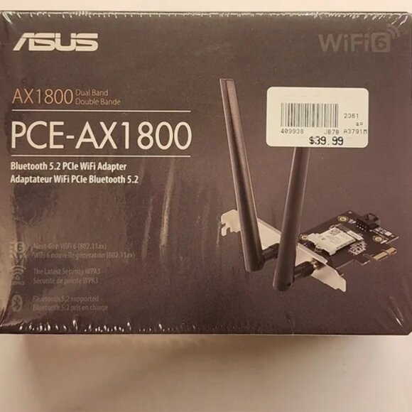 ASUS PCE-AX1800 Dual Band Bluetooth WiFi Adapter - Picture 5 of 7